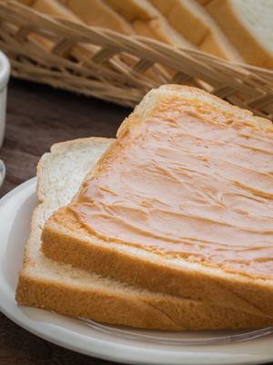 Peanut Butter Toast and Protein Shake