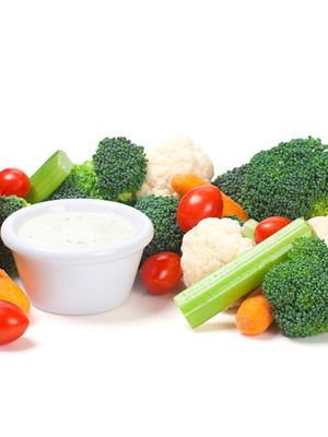 Cottage Cheese and Vege Snack 