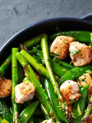 Stir Fried Greens with Chicken