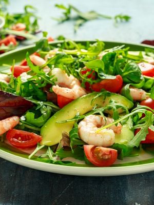 Garlic and Chilli Prawn Salad