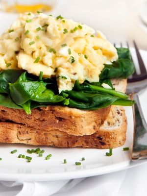 Spinach & Fetta Scrambled Eggs