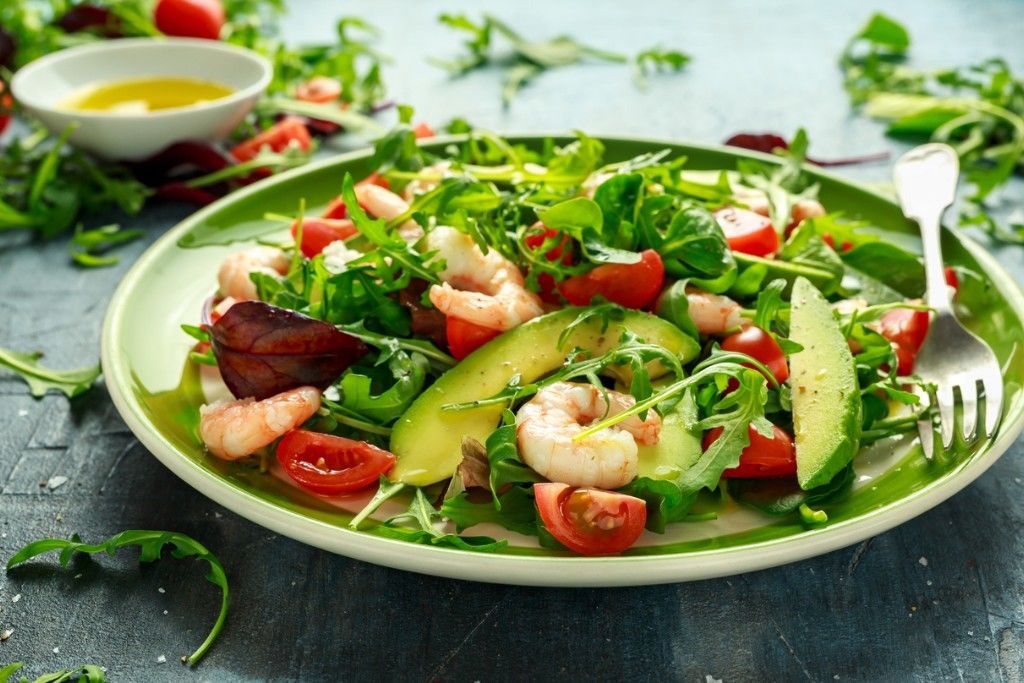 Garlic and Chilli Prawn Salad