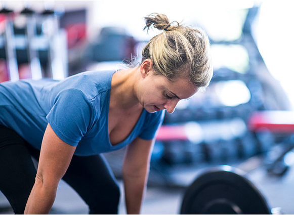 Woman exercising