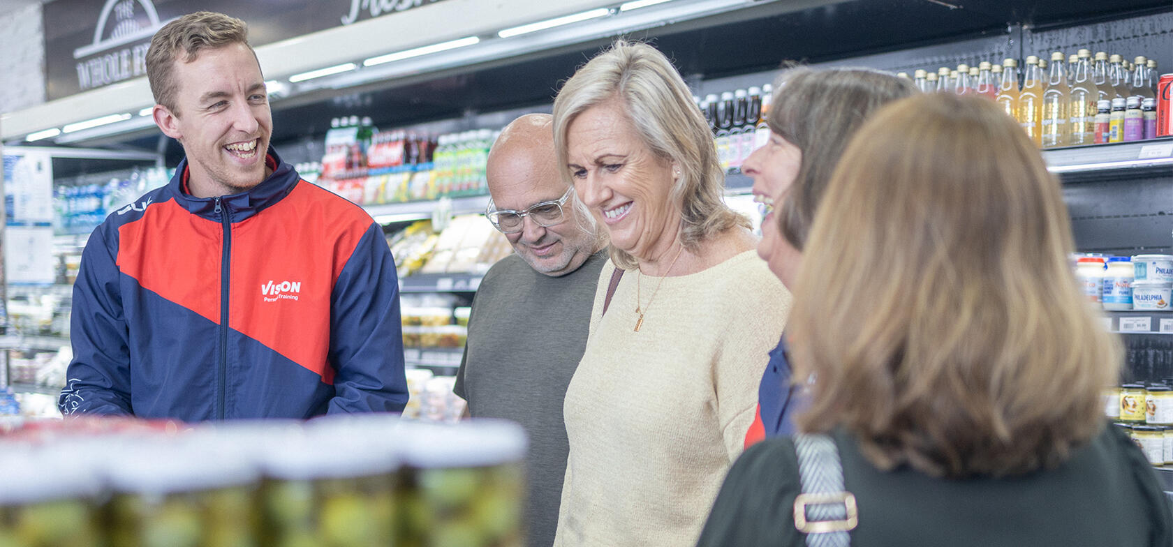 Shopping tour with male trainer