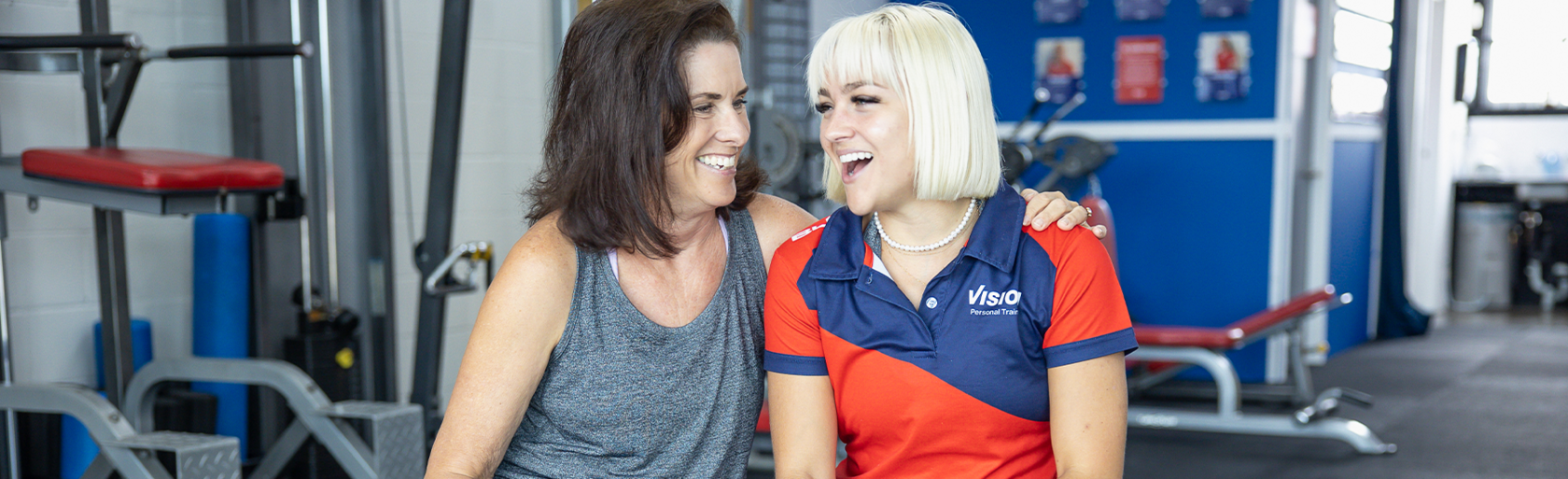 Female trainer with female client