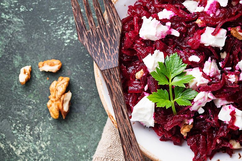 Beetroot, Goats Cheese & Mint Salad