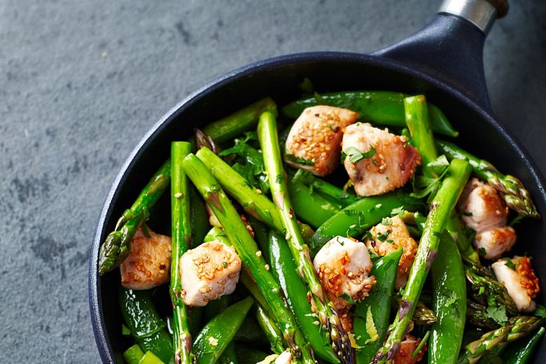 Stir Fried Greens with Chicken