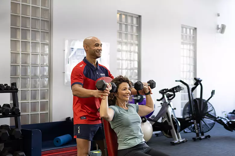strongHER program PT and client