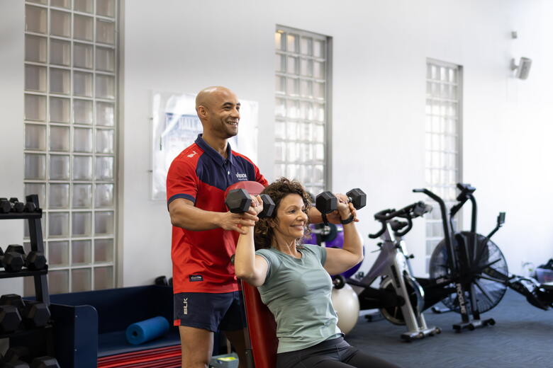 strongHER program PT and client