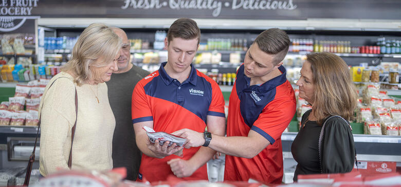 Shopping tour with male trainers