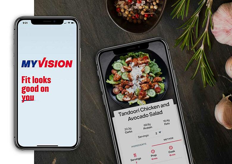 A companion app to keep you accountable, anywhere.