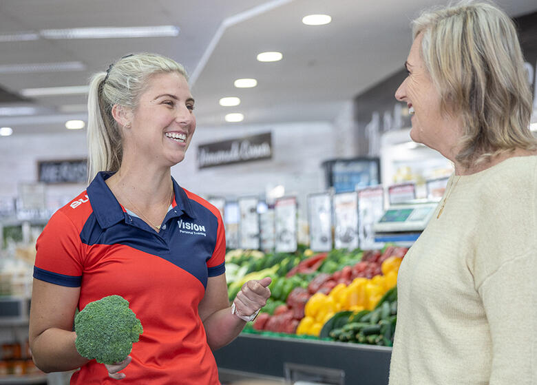 Shopping tour with female trainer and female client
