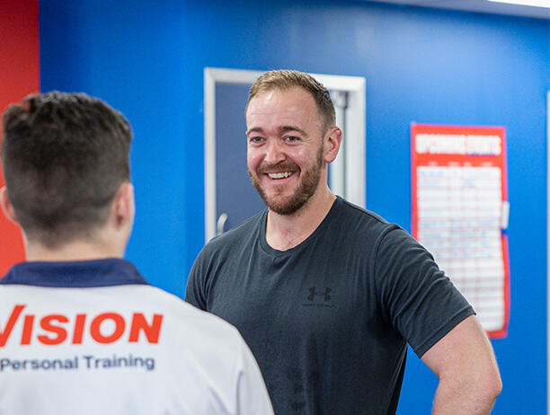 Male client with male trainer